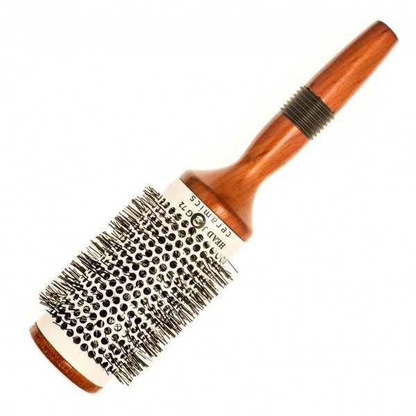 Head Jog 72 Ceramic Wood Radial Hair Brush - 62mm