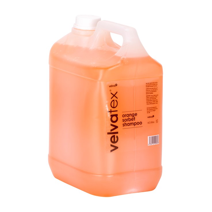 Velvatex Orange Sorbet Backwash Shampoo - 4.5L