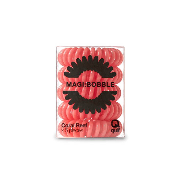Quif magi:bobble Hair Ties 5 Pack - Coral Reef
