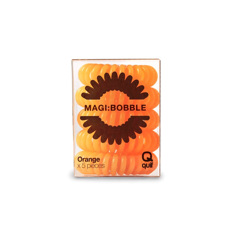 Quif magi:bobble Hair Ties 5 Pack - Orange