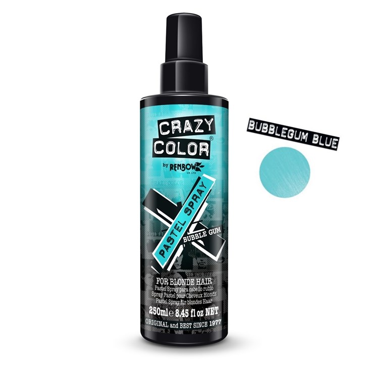 Crazy Color Pastel Spray Temporary Hair Colour - Bubblegum 250ml