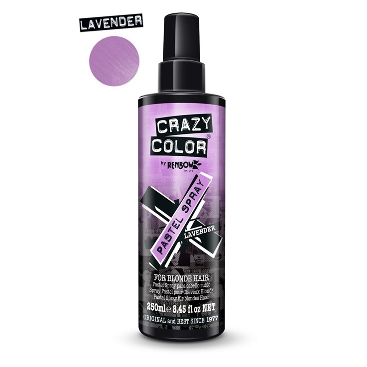Crazy Color Pastel Spray Temporary Hair Colour - Lavender 250ml