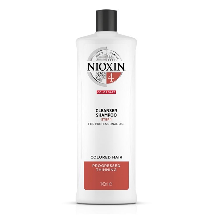 Wella Nioxin System 4 Colour Safe Cleanser Shampoo - 1000ml