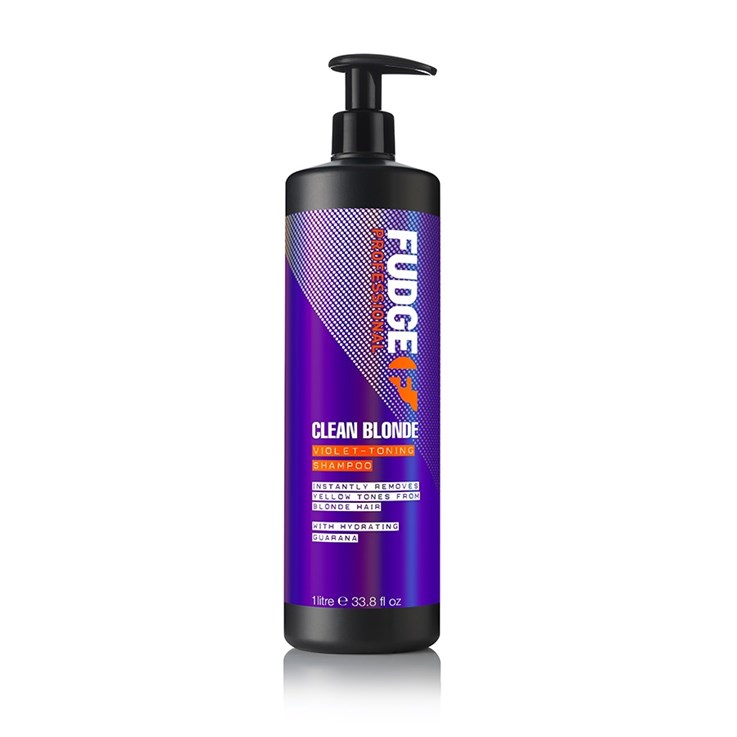 Fudge Clean Blonde Violet Toning Shampoo 1Ltr