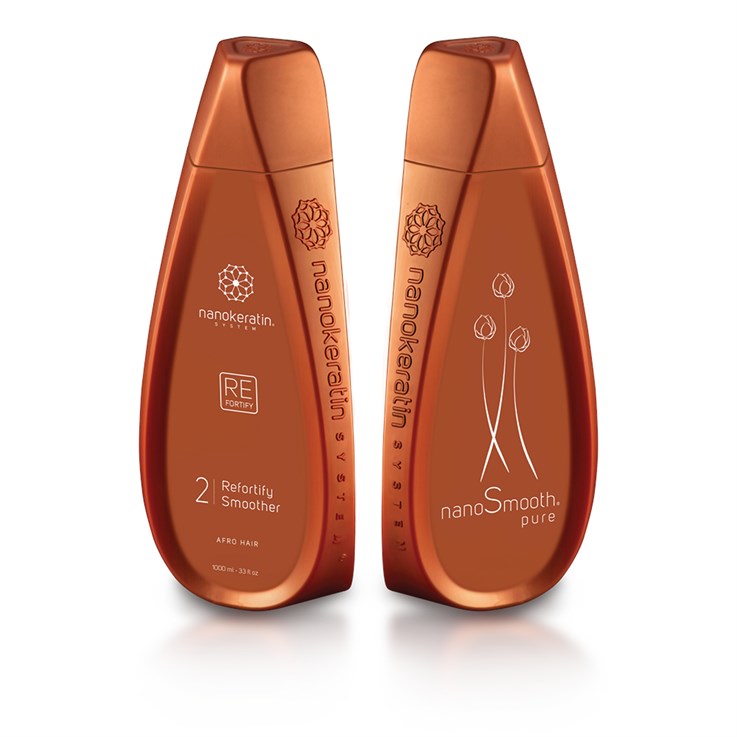 Nanokeratin System Refortify Smoother Afro Hair - 1L