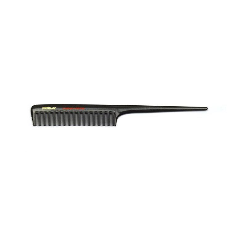 Denman Precision Carbon Tail Comb Black