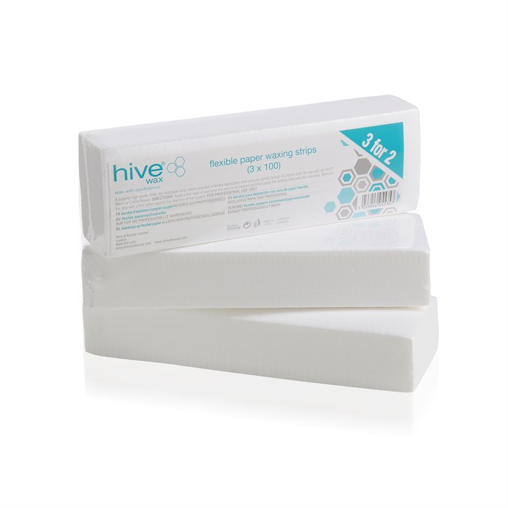 Hive 3 for 2 Flexible Paper Waxing Strips 