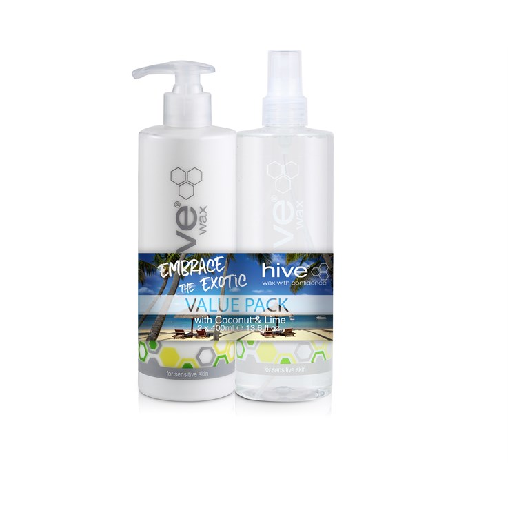 Hive Exotic Coconut & Lime Duo Pre/Post Wax Pack