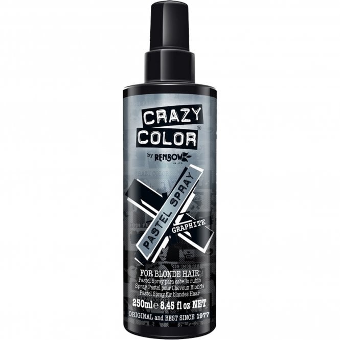 Crazy Color Pastel Spray Temporary Hair Colour - Graphite 250ml