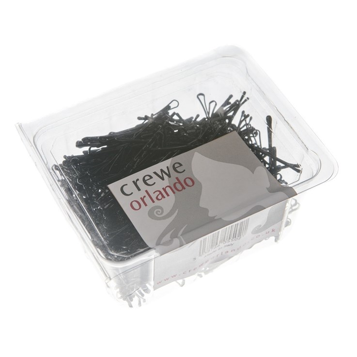 Crewe Orlando 2 Inch Wavy Hair Grips Black x 500