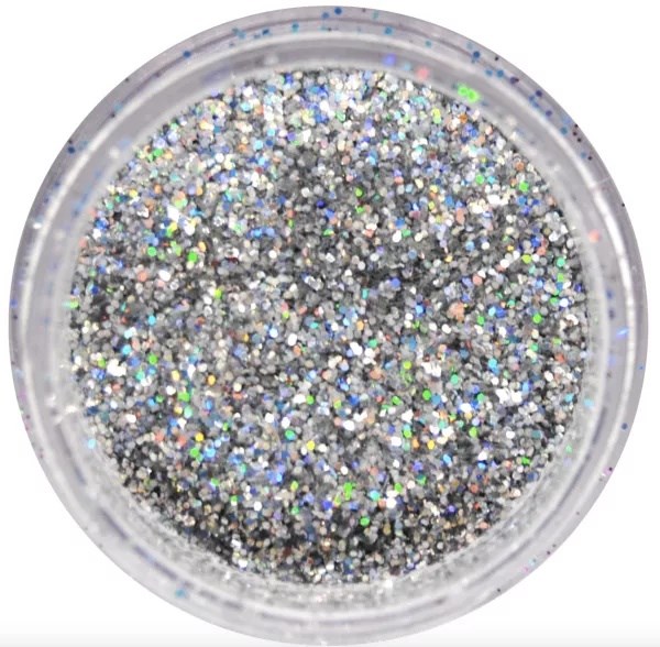 Cuccio Icon Nail Art Glitter Dust Silvers Cosmic 15 Hex - 12g