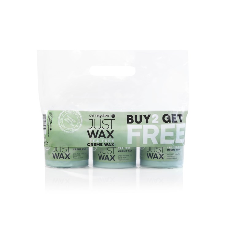 Just Wax TeaTree Cream Wax 3 for 2 Pack