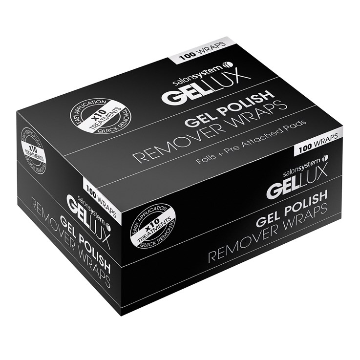 Gellux Remover Wraps - 100 Pack