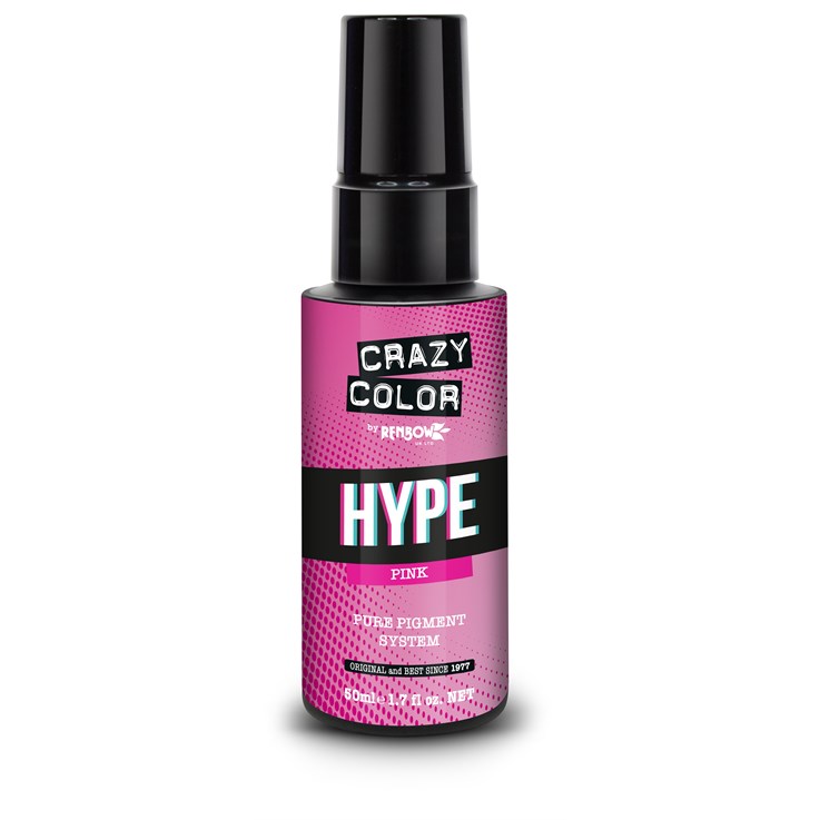 Crazy Color Pure Pigment Hair Colour Drops - Pink 50ml