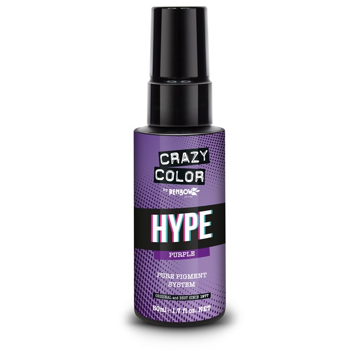 Crazy Color Pure Pigment Hair Colour Drops - Purple 50ml