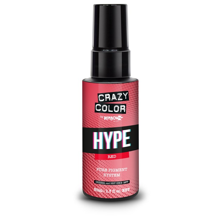 Crazy Color Pure Pigment Hair Colour Drops - Red 50ml