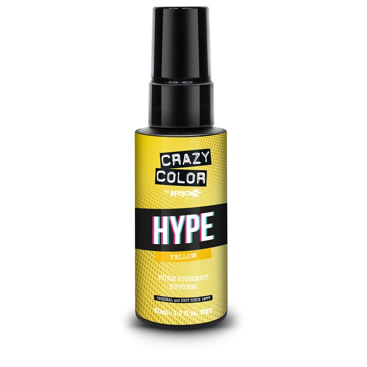 Crazy Color Pure Pigment Hair Colour Drops - Yellow 50ml