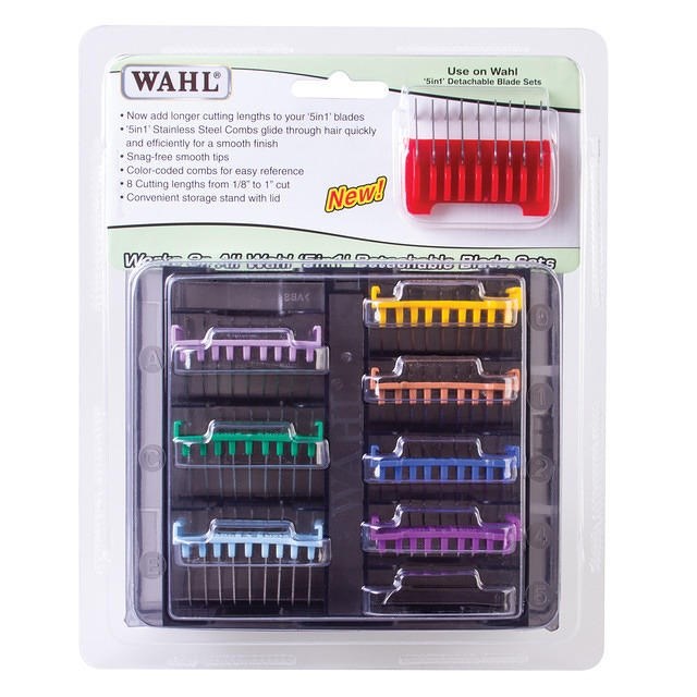 Wahl Stainless Steel Combs In Container