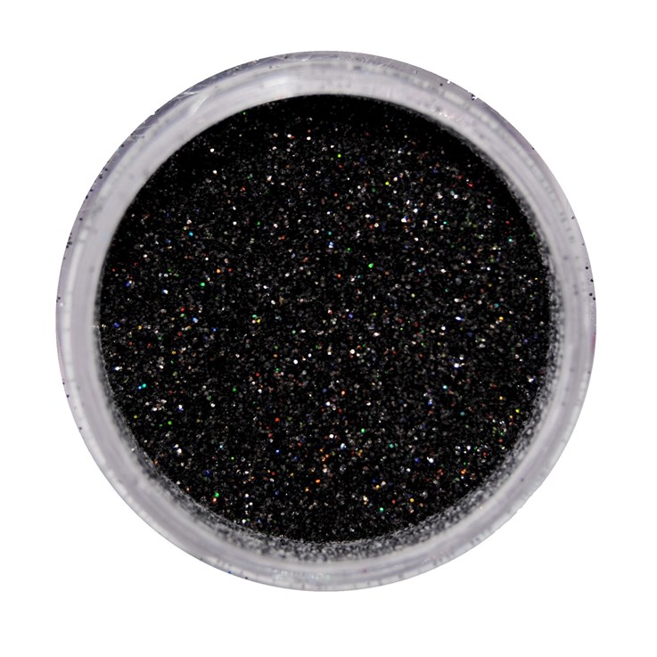 Cuccio Icon Nail Art Glitter Dust Raven 15 Hex - 12g