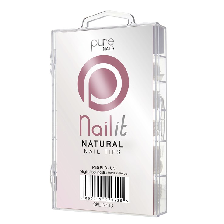 Pure Nails Natural Tips Mixed 100's