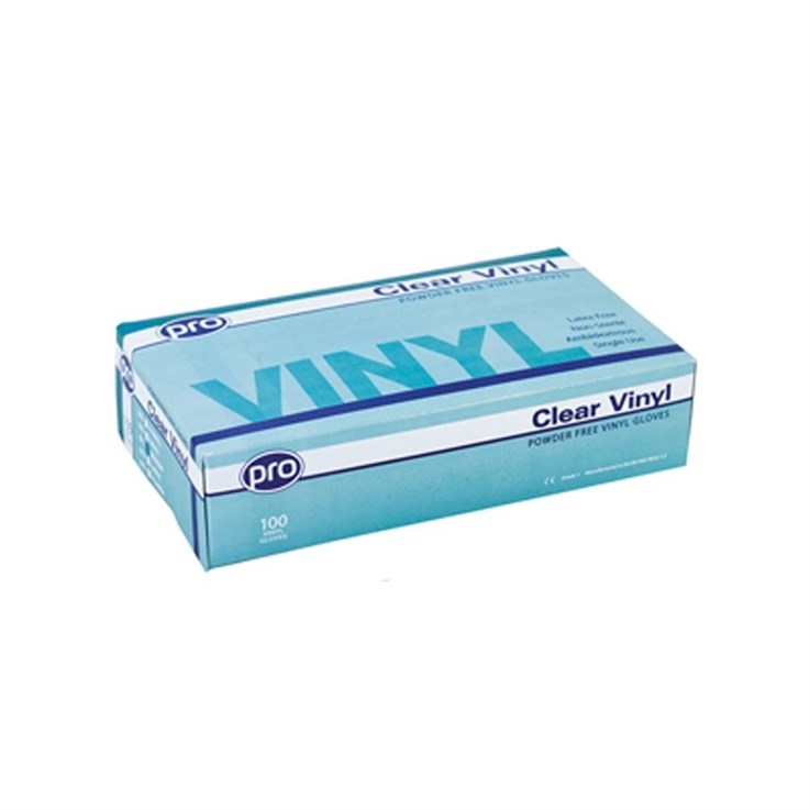 Agenda Vinyl Powder Free Gloves 100 Pack MEDIUM
