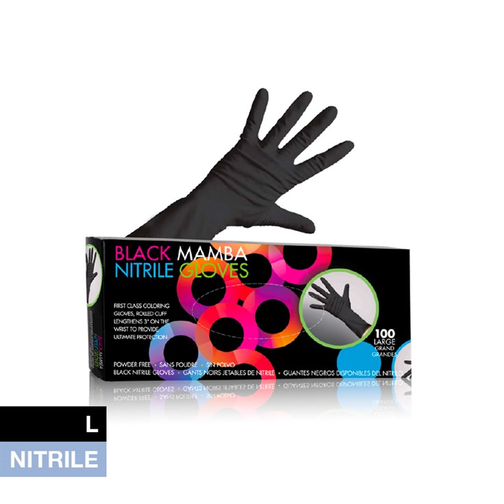 Black Mamba Nitrile Gloves Large