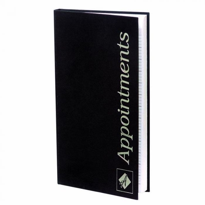 Agenda Essentials 3 Column Appointment Book - Black