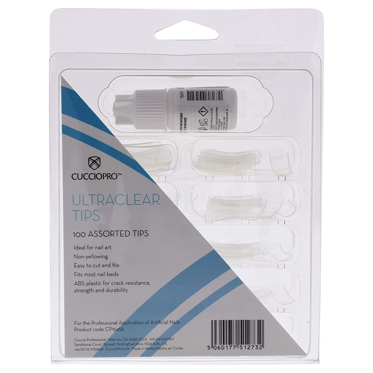 Cuccio Ultra Clear 100 Assorted tips