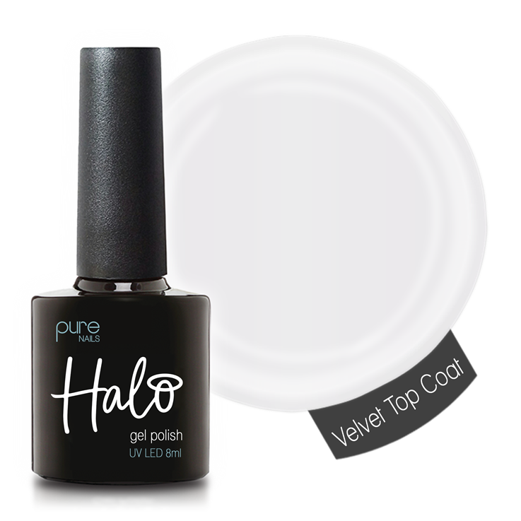 Halo Gel Nail Polish Velvet Top Coat - 8ml