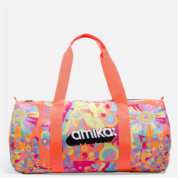 amika signature print gym bag