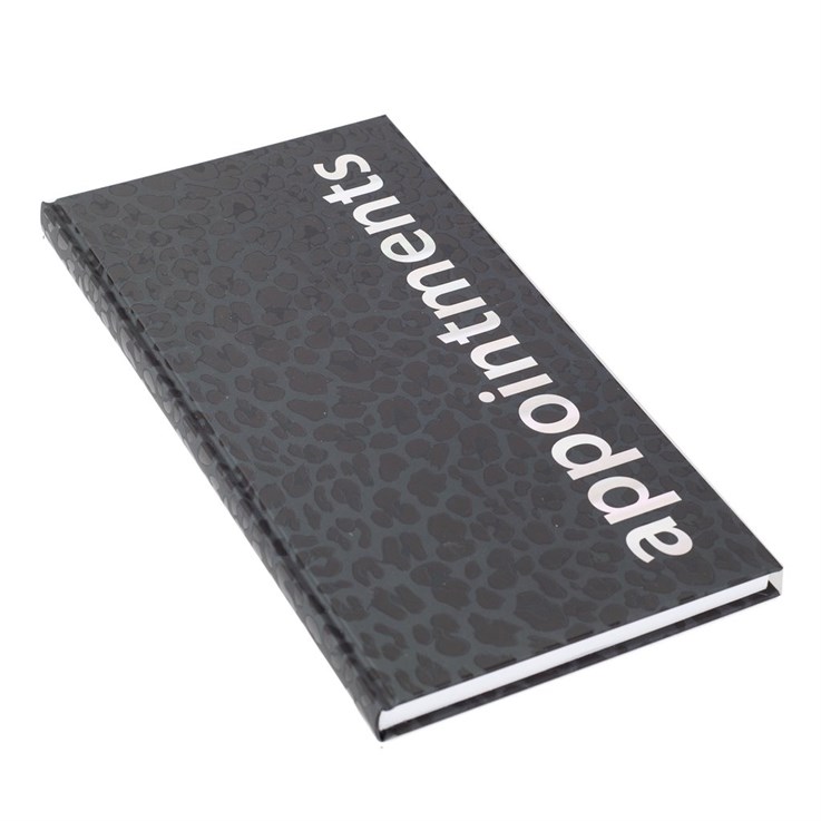 Agenda Appointment Book - Black Leopard