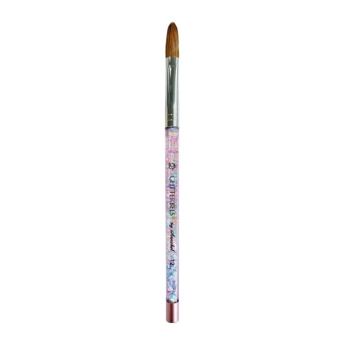 Glitterbels Pinched Pastel Glitter Acrylic Brush Size 12