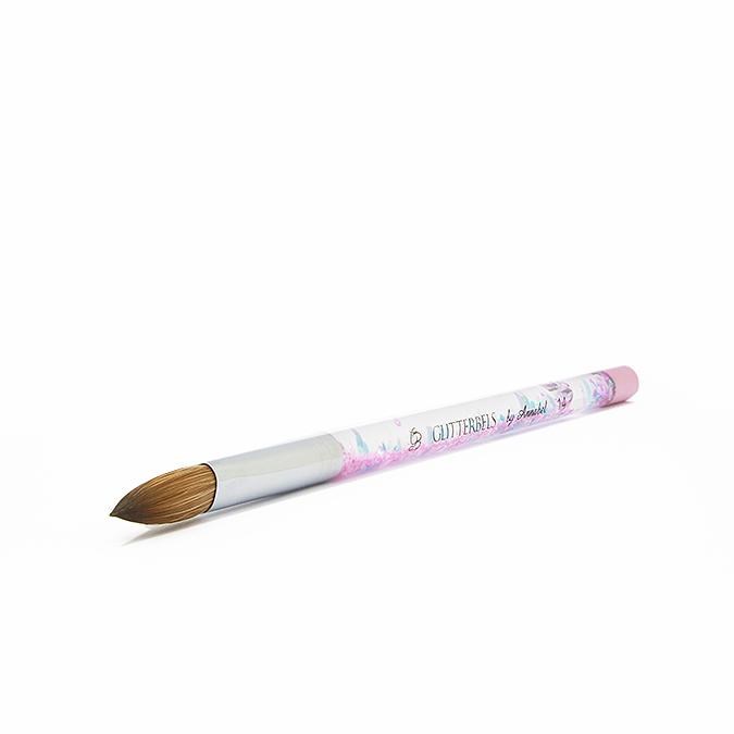 Pinched Pastel Glitter Acrylic Brush Size 14