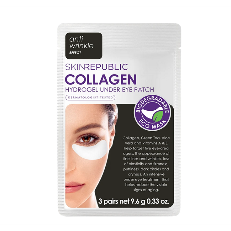 Skin Republic Collagen Hydrogel Eye Masks - 3 Pairs