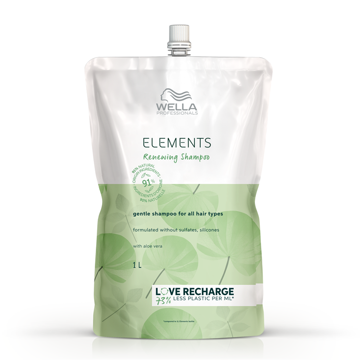 Wella Elements 2.0 Renewing Shampoo Pouch - 1L