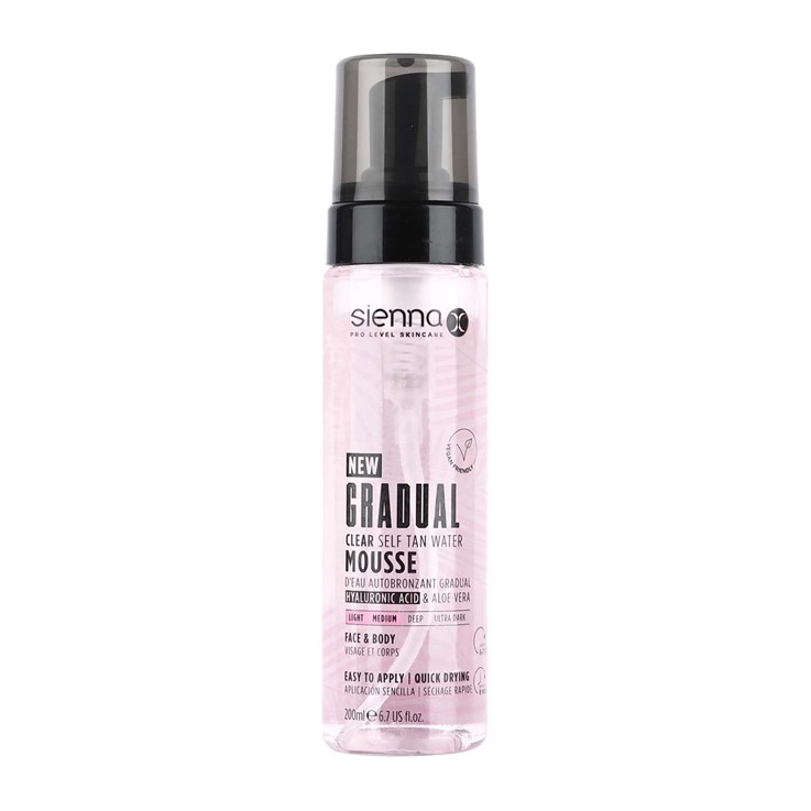 Sienna X Gradual Clear Self Tan Water Mousse 200ml 