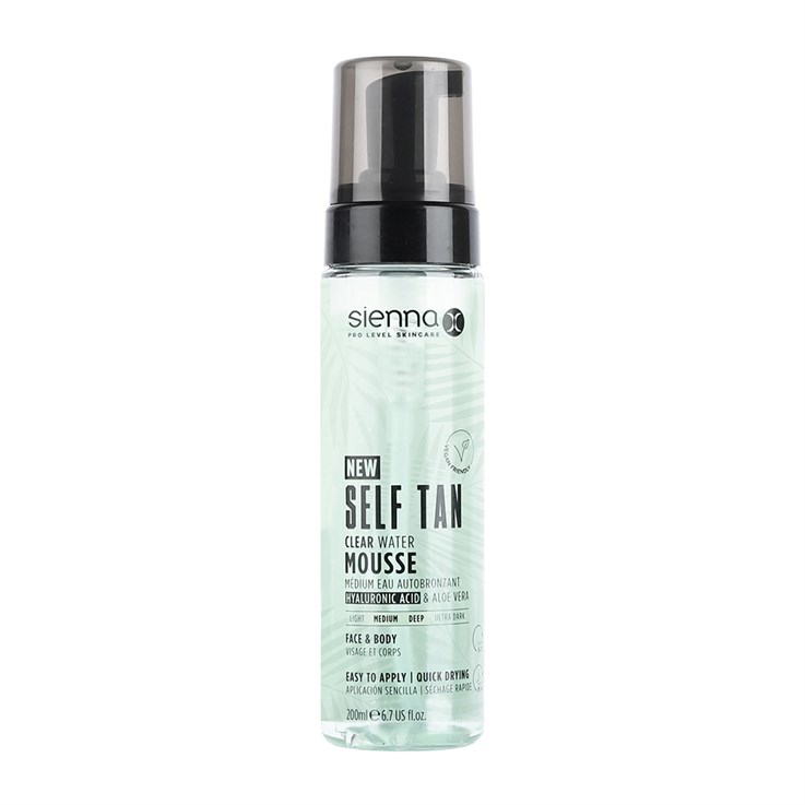 Sienna X Self Tan Clear Water Mousse 200ml 