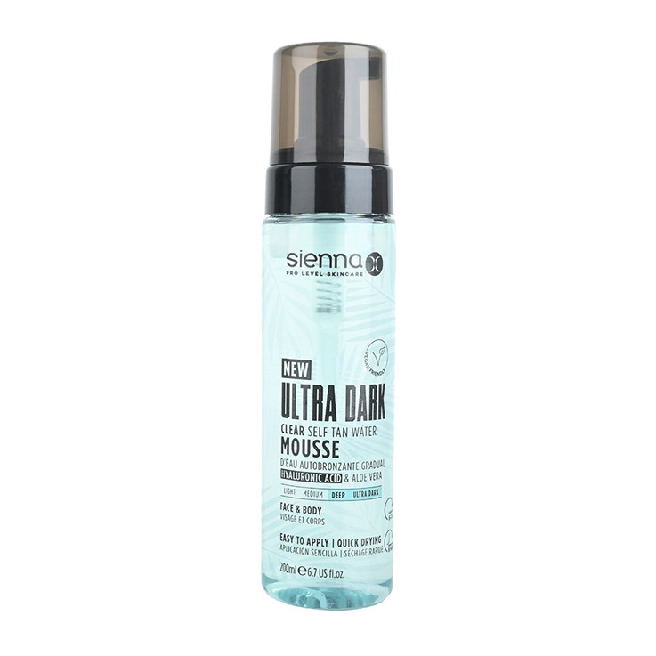 Sienna X Ultra Dark Clear Self Tan Water Mousse 200ml