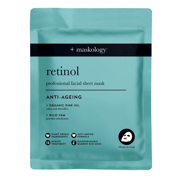 +maskology Retinol Professional Face Sheet Mask