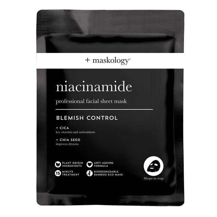 +maskology Niacinamide Professional Face Sheet Mask