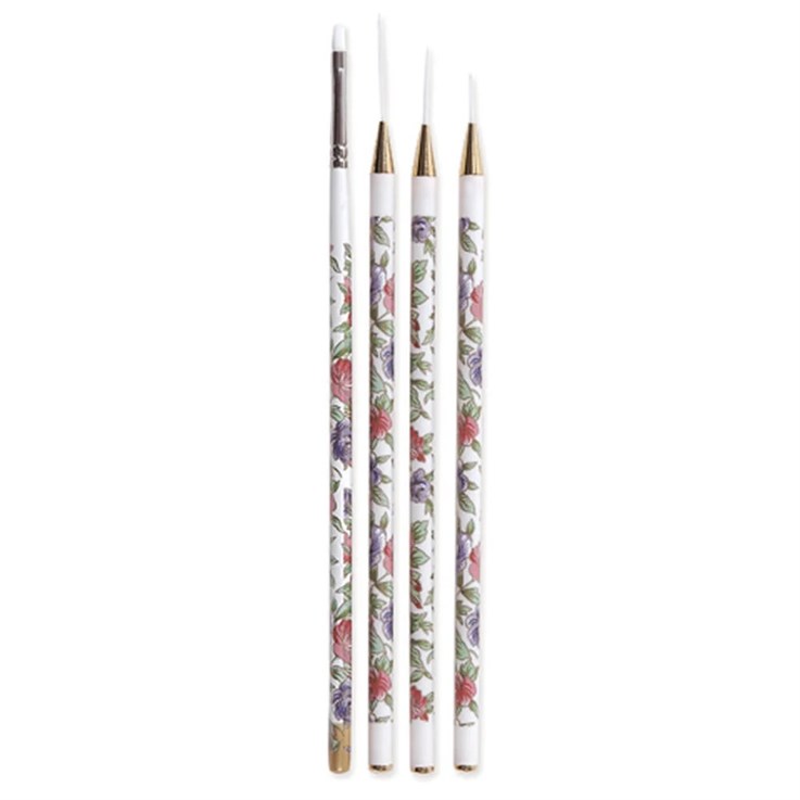 Cuccio Nail Art Brushes 4 Pk