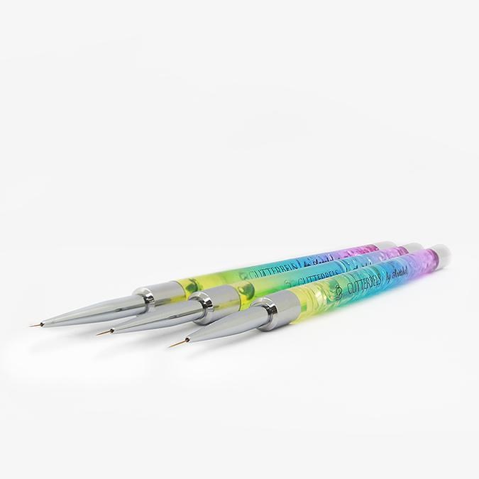 Rainbow Fine Detailer 3 Brush Set