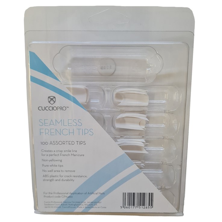 Cuccio French Manicure 100 Assorted Tips