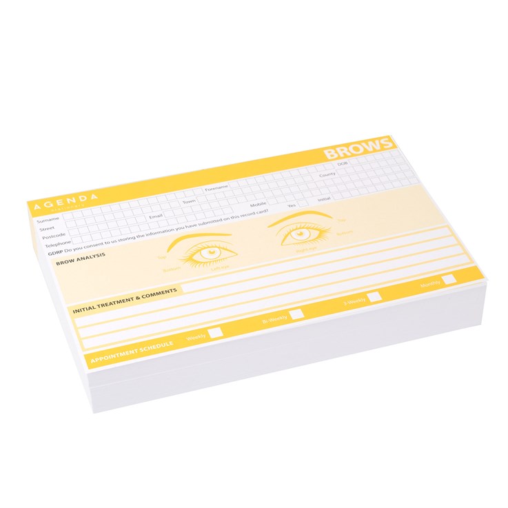 Record Cards-Brows/Lashes 100pcs