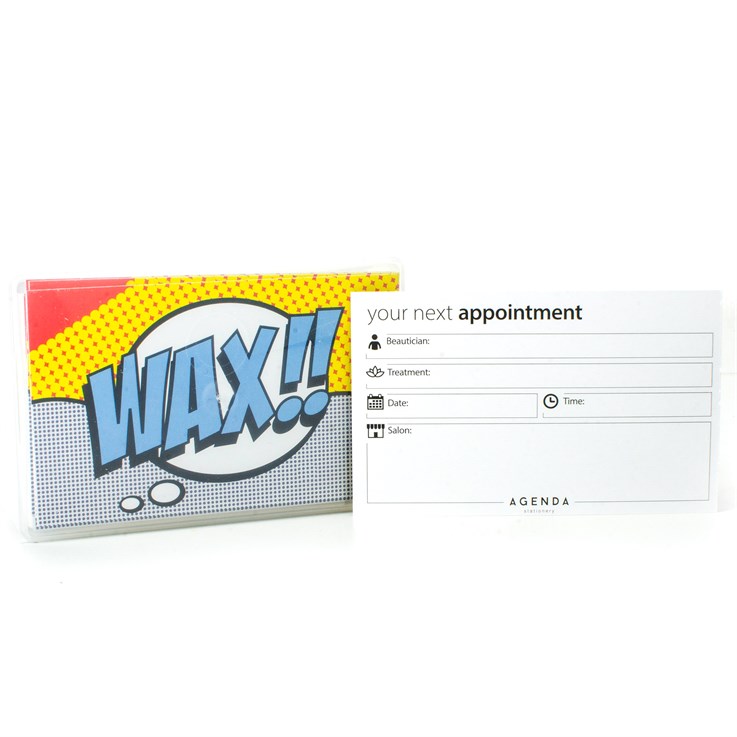 Agenda Appointment Cards-Pop Art-Wax 100pcs