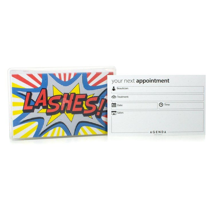 Agenda Appointment Cards-Pop Art-Lashes 100pcs