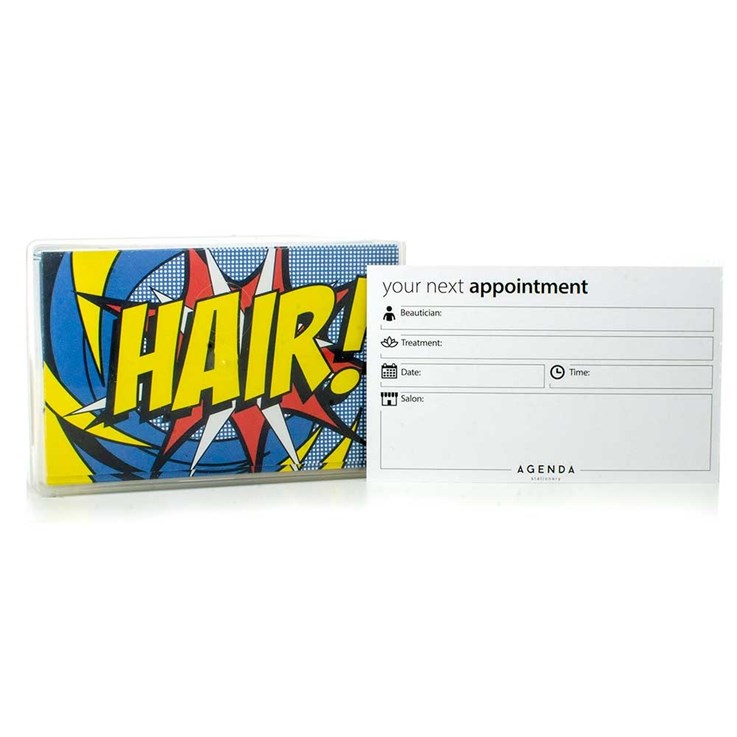 Agenda Appointment Cards-Pop Art Hair 100pcs