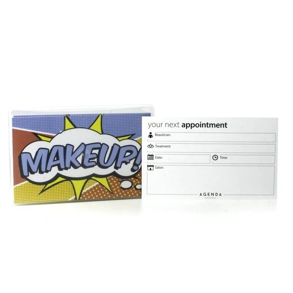 Agenda Appointment Cards-Pop Art-Make Up 100pcs