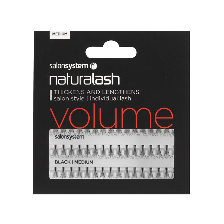 Naturalash Individual Semi-Permanent Cluster Eyelashes - Volume Black Medium