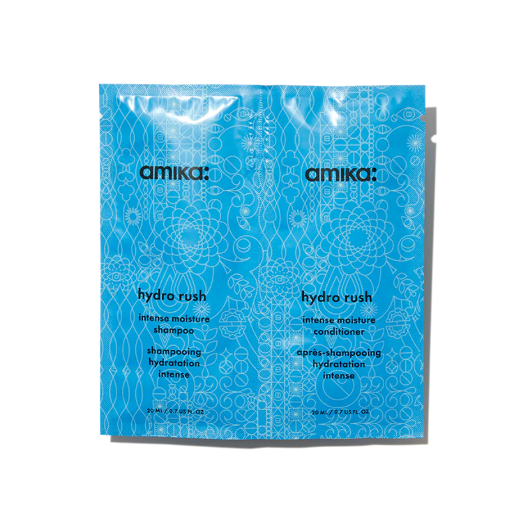 amika hydro rush shampoo & conditioner sachet duo - 20ml